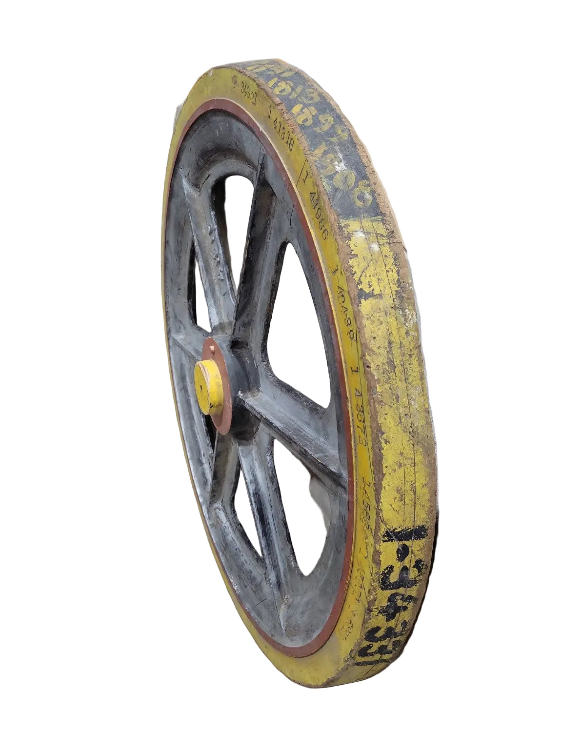 Industrial Railroad Wheel Casting Mold – Reclaimed Foundry Form