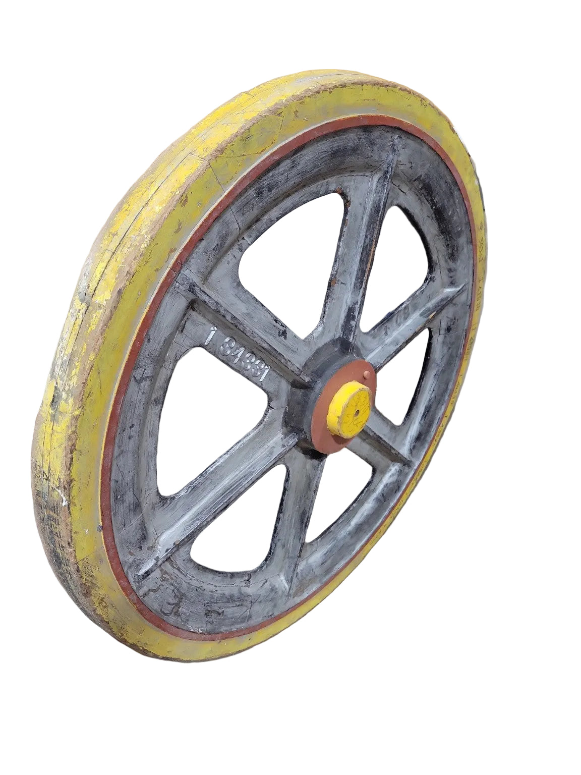Industrial Railroad Wheel Casting Mold – Reclaimed Foundry Form