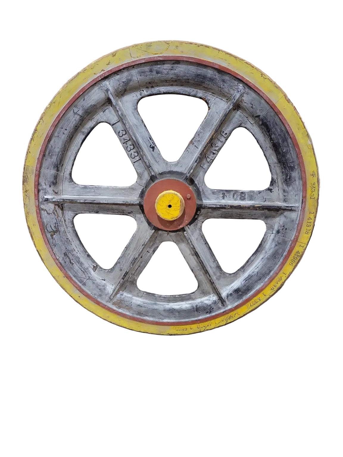 Industrial Railroad Wheel Casting Mold – Reclaimed Foundry Form