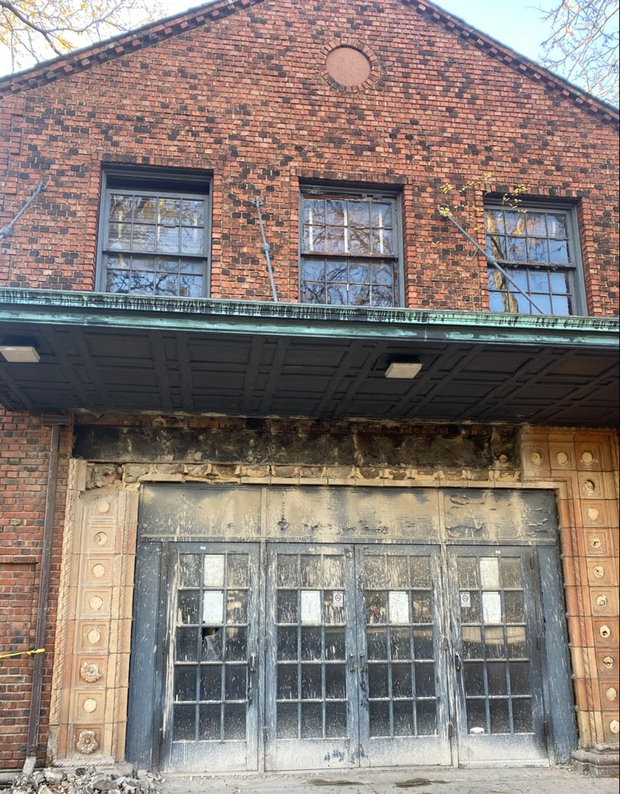 Salvaged Cleveland Playhouse Bronze Lantern Chandelier – 80" H