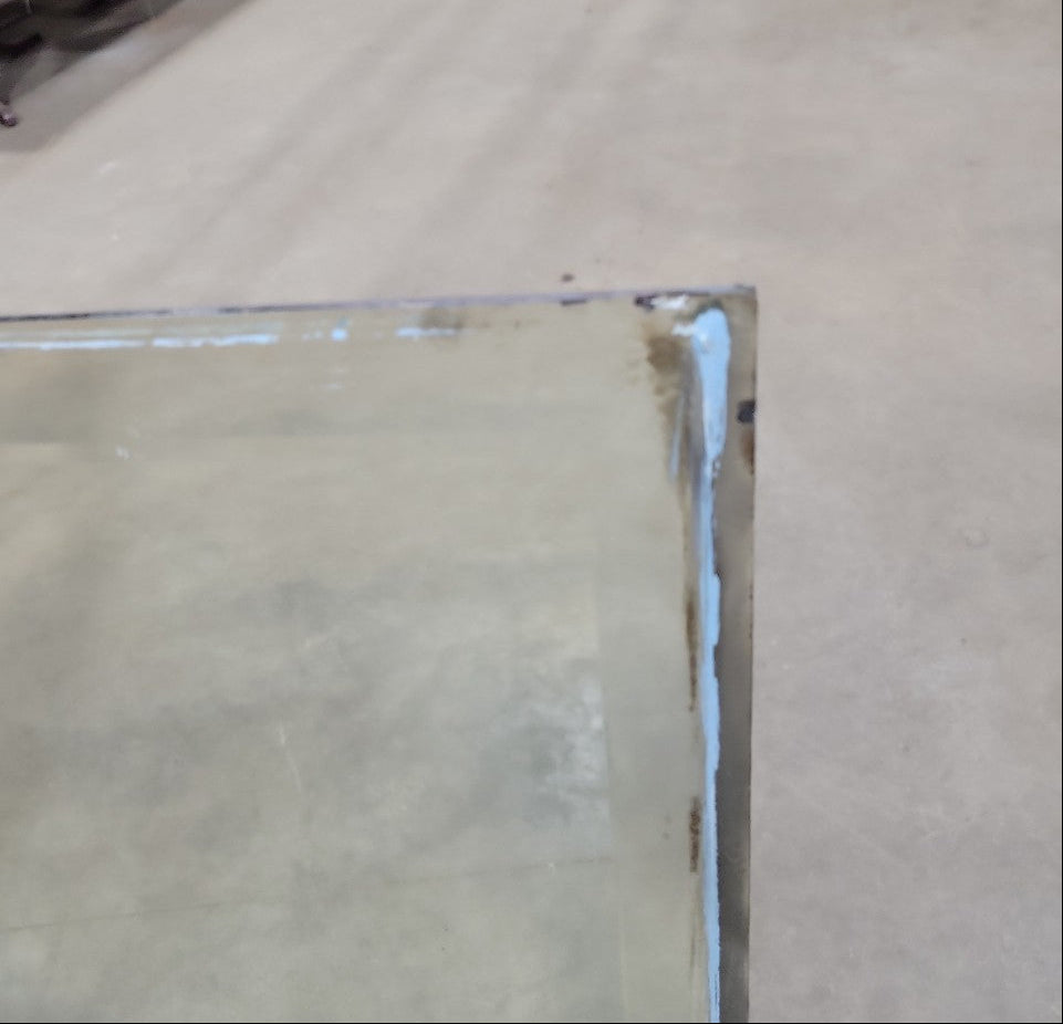 Antique Beveled Glass Wall Mirror – Large Rectangular Panel