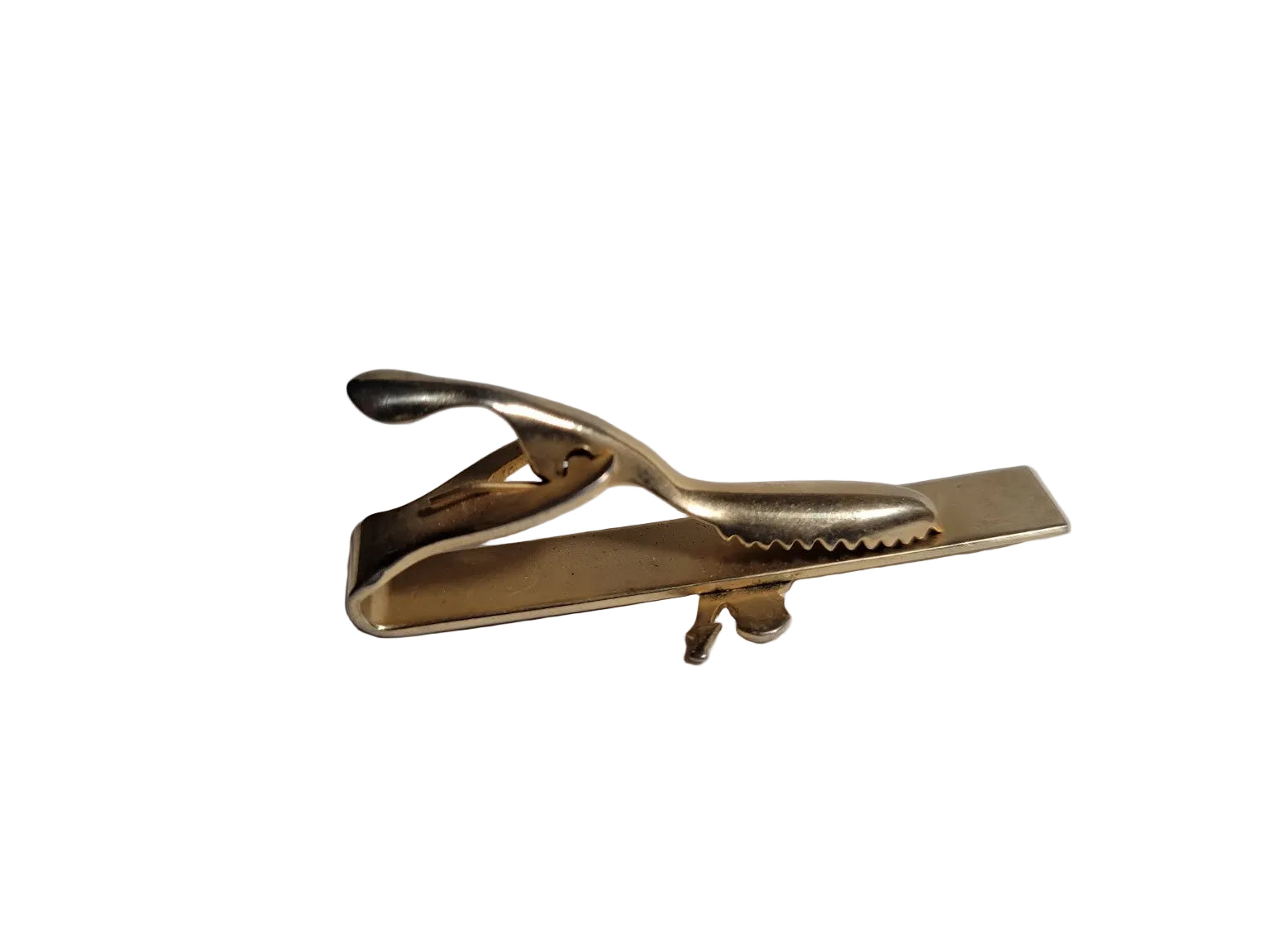 Vintage Figural Gold Tone Tie Clip – Man with Raised Glass