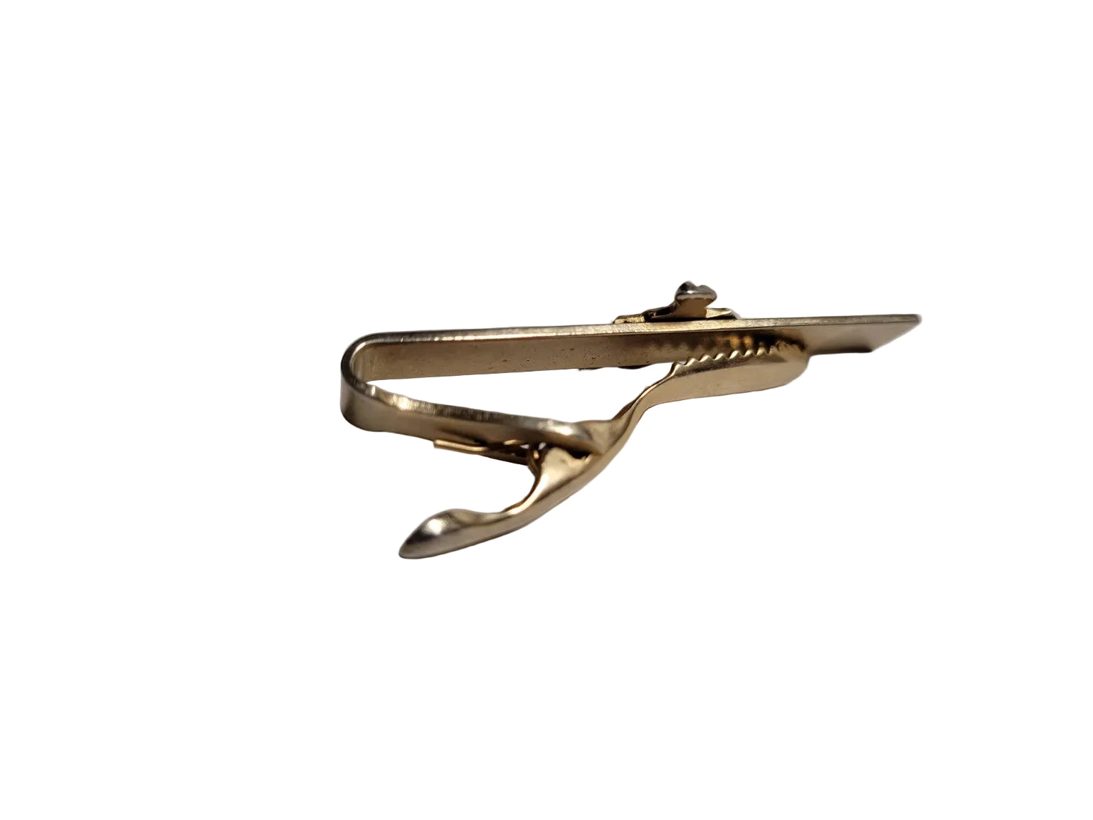Vintage Figural Gold Tone Tie Clip – Man with Raised Glass