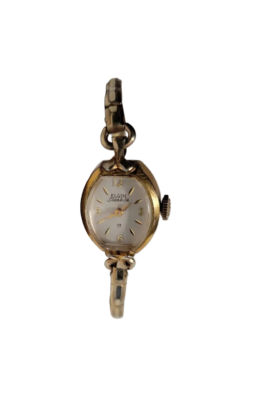 Vintage Elgin Starlite Gold Tone Ladies Wristwatch – Mid Century