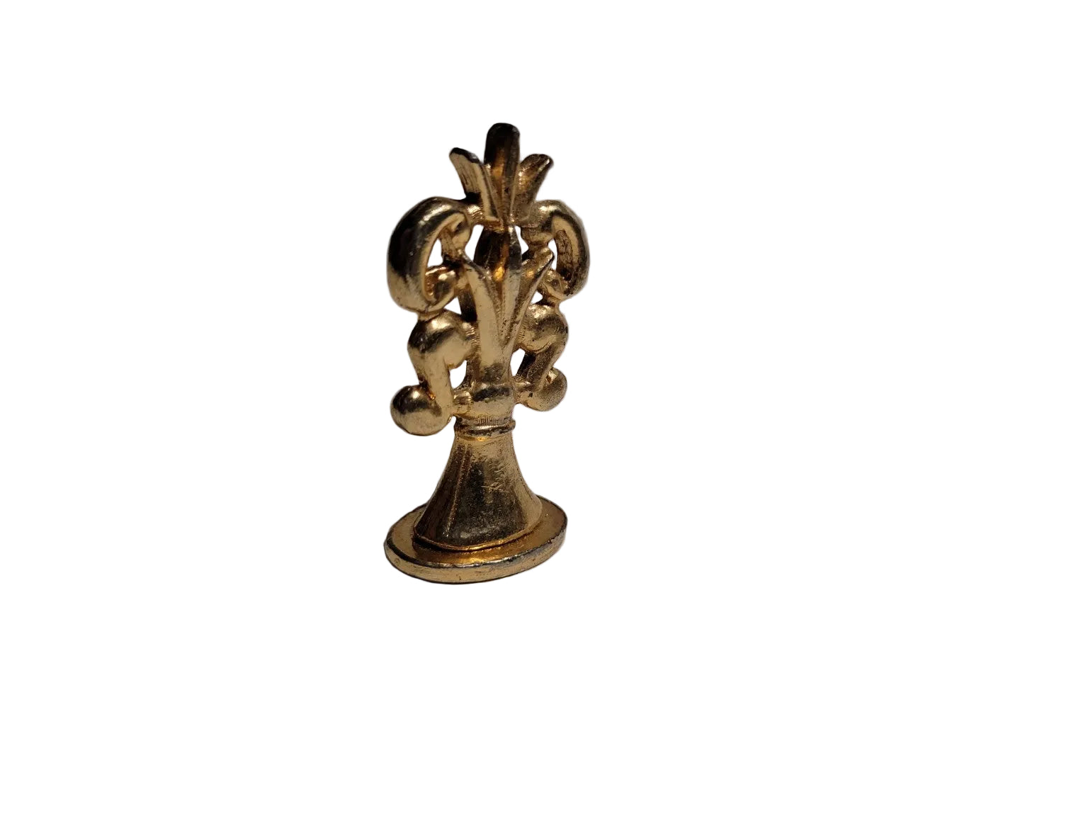 Vintage Brass Wax Seal Stamp – Floral Crest Design