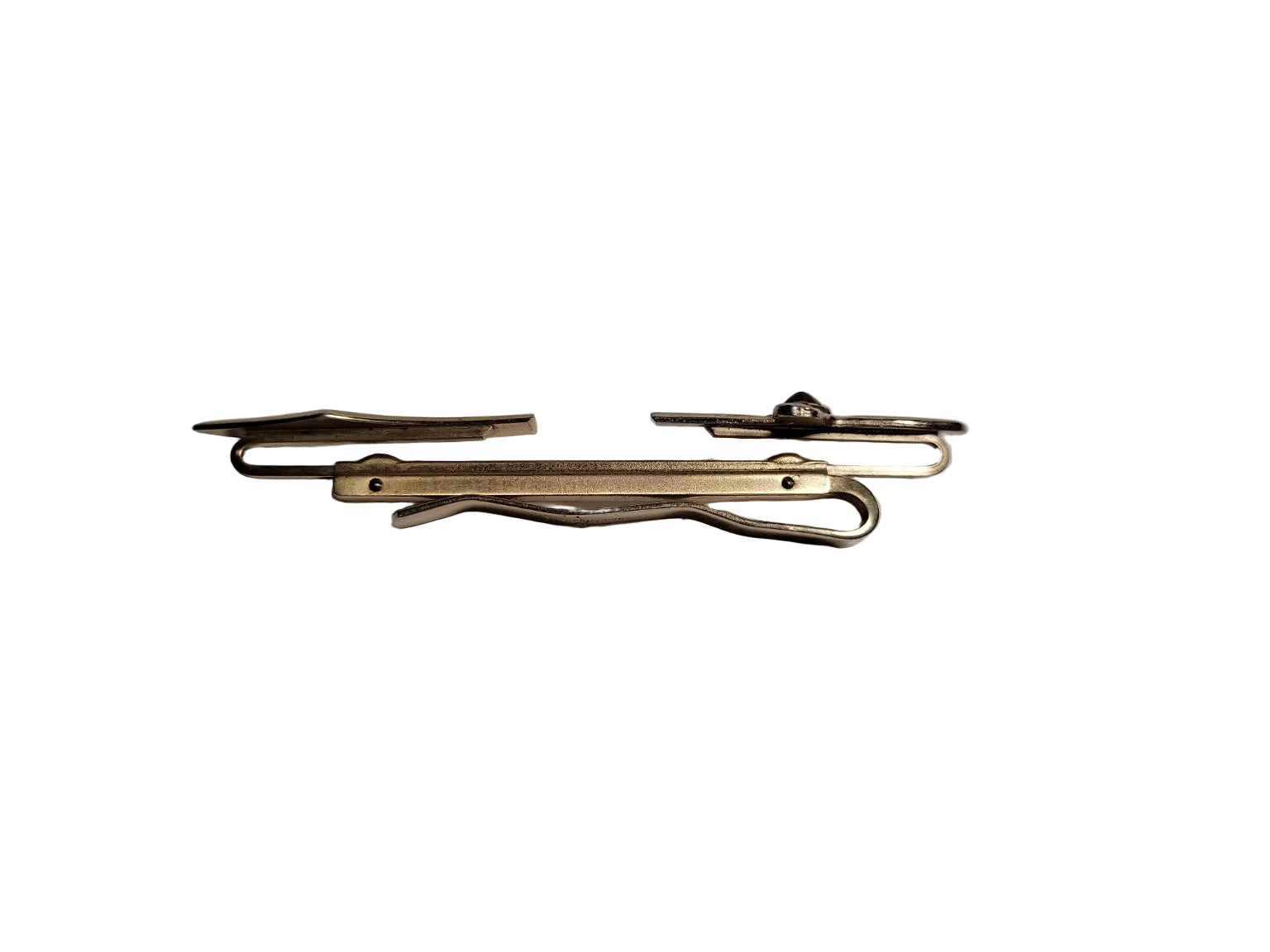 Vintage Hickok Sword Tie Clip – Gold Tone with Red Stone