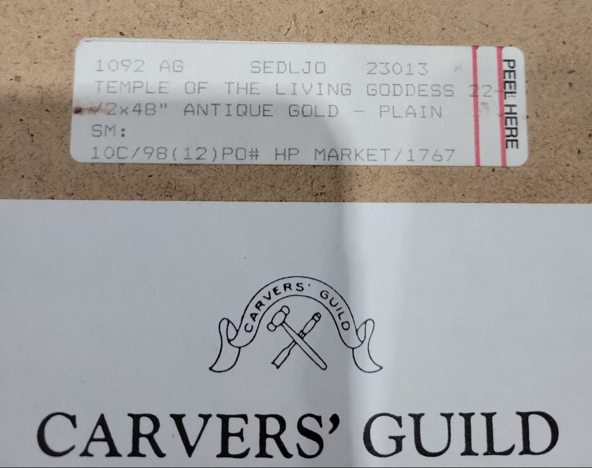 Carvers’ Guild Temple of the Living Goddess Gold Mirror