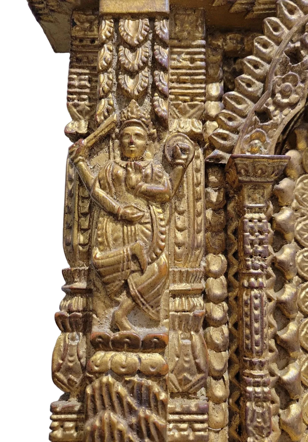 Carvers’ Guild Temple of the Living Goddess Gold Mirror