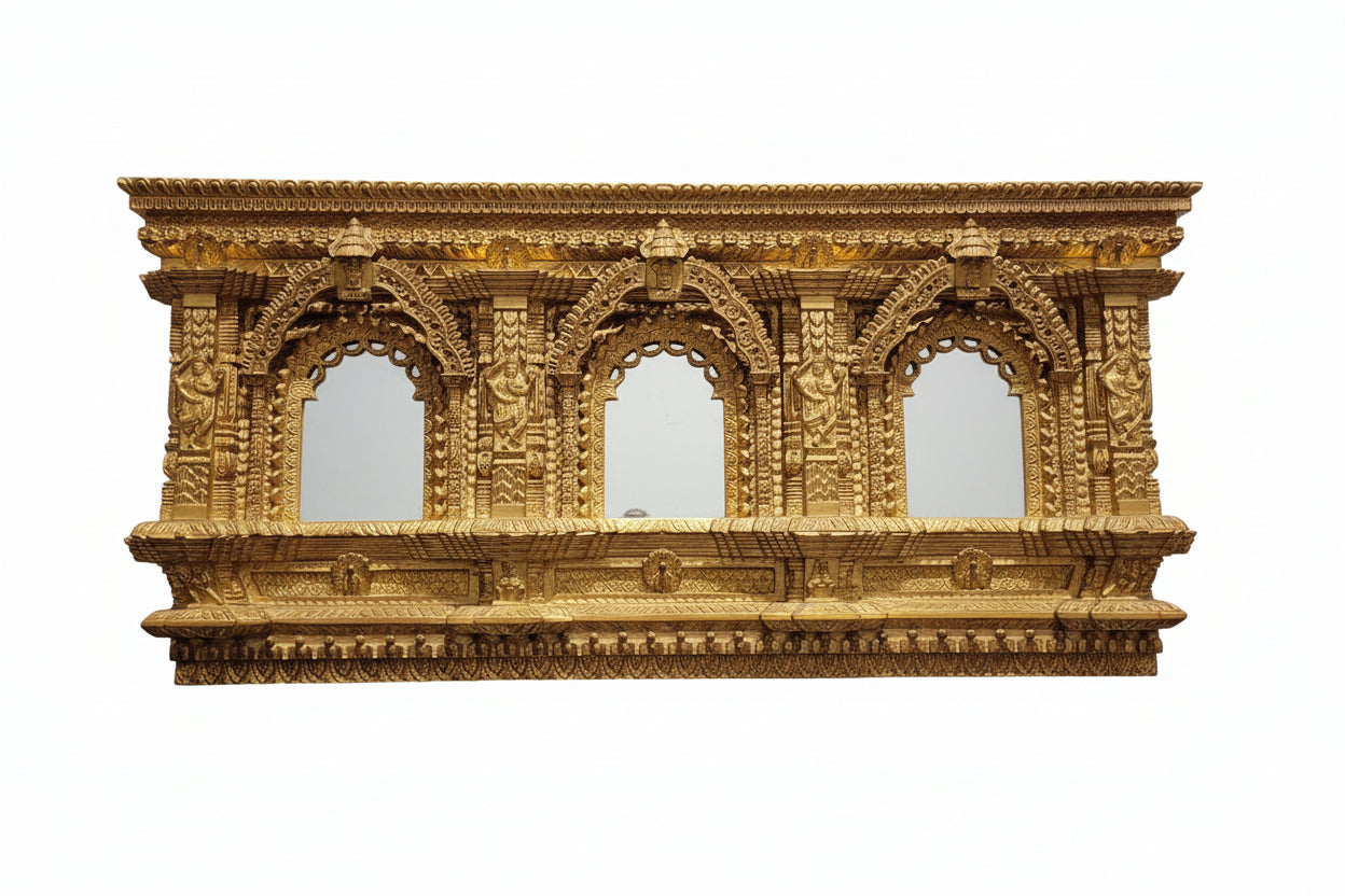 Carvers’ Guild Temple of the Living Goddess Gold Mirror