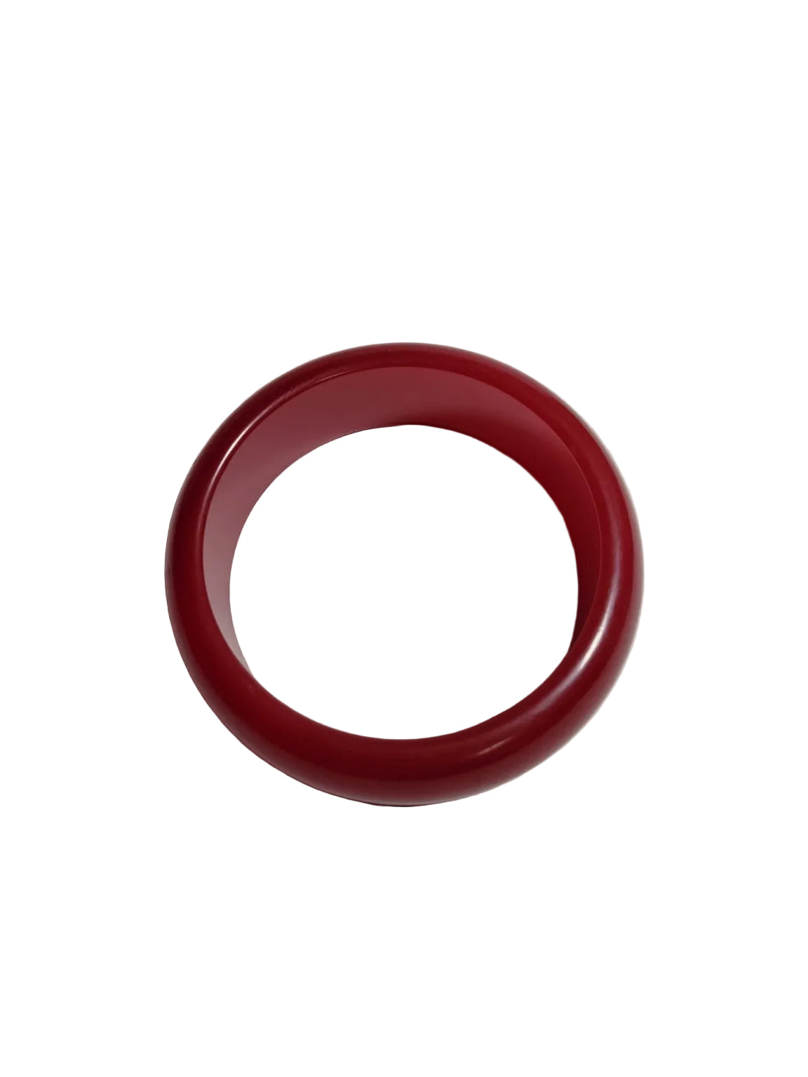 Vintage Red Lucite Bangle Bracelet – Translucent Plastic