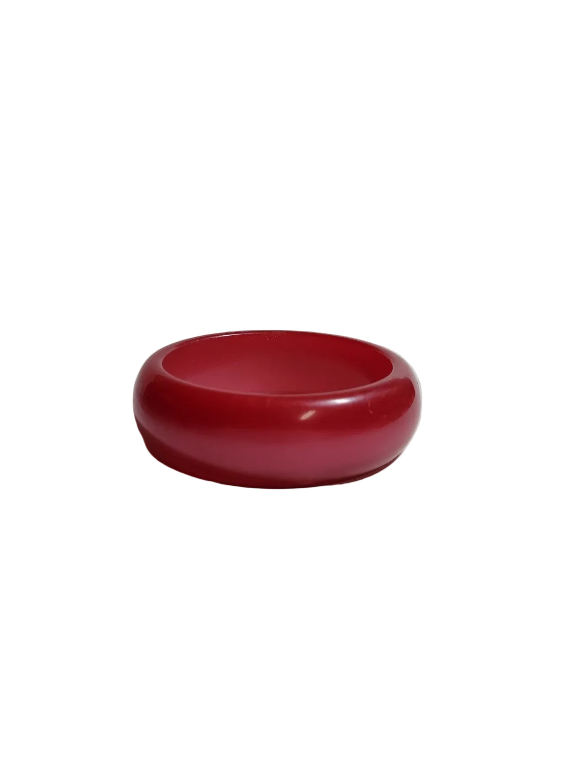 Vintage Red Lucite Bangle Bracelet – Translucent Plastic