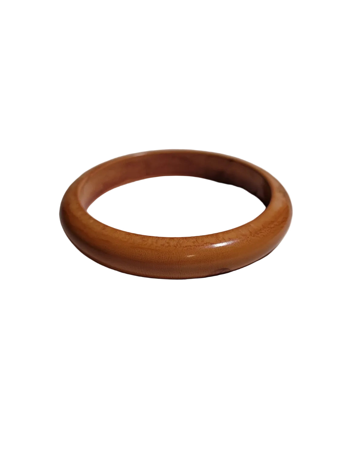 Vintage Carved Wood Bangle Bracelets – Handcrafted Pair