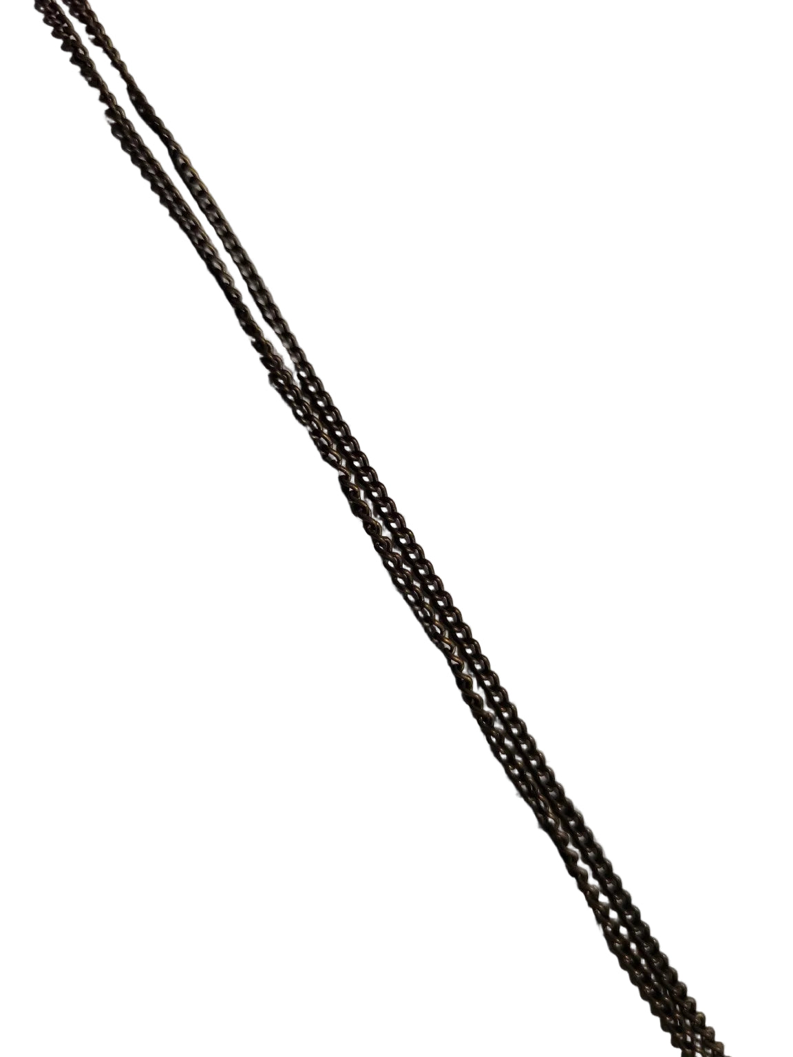 Vintage Dark Metal Chain Necklace – Single Strand Link