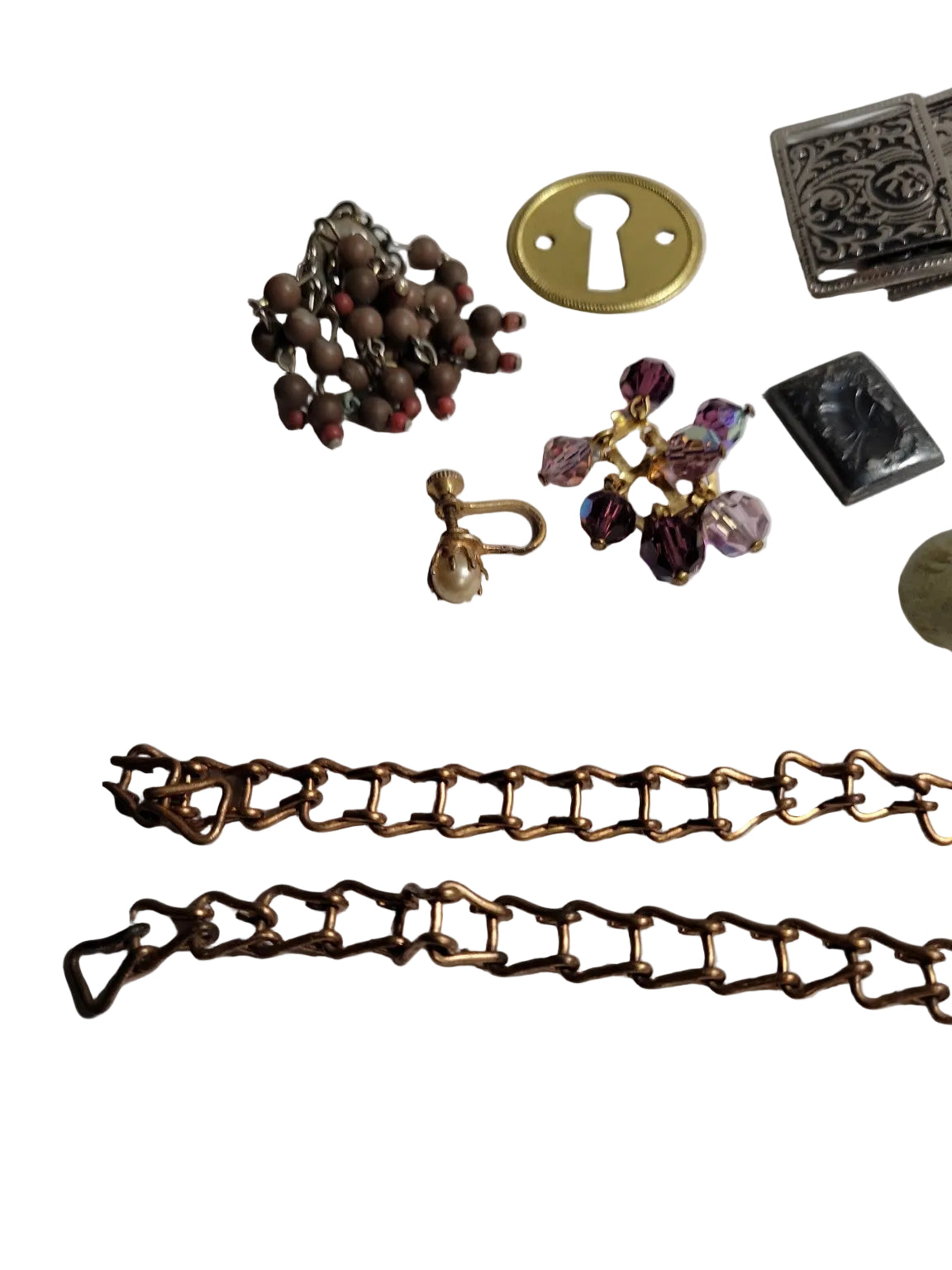 Vintage Mixed Jewelry Parts & Repurpose Craft Lot