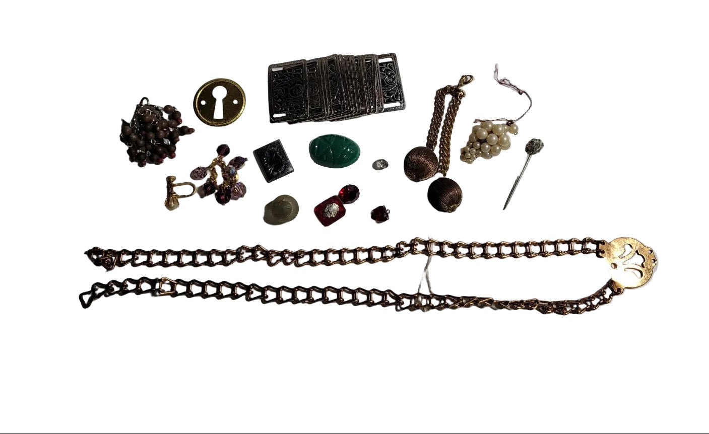 Vintage Mixed Jewelry Parts & Repurpose Craft Lot