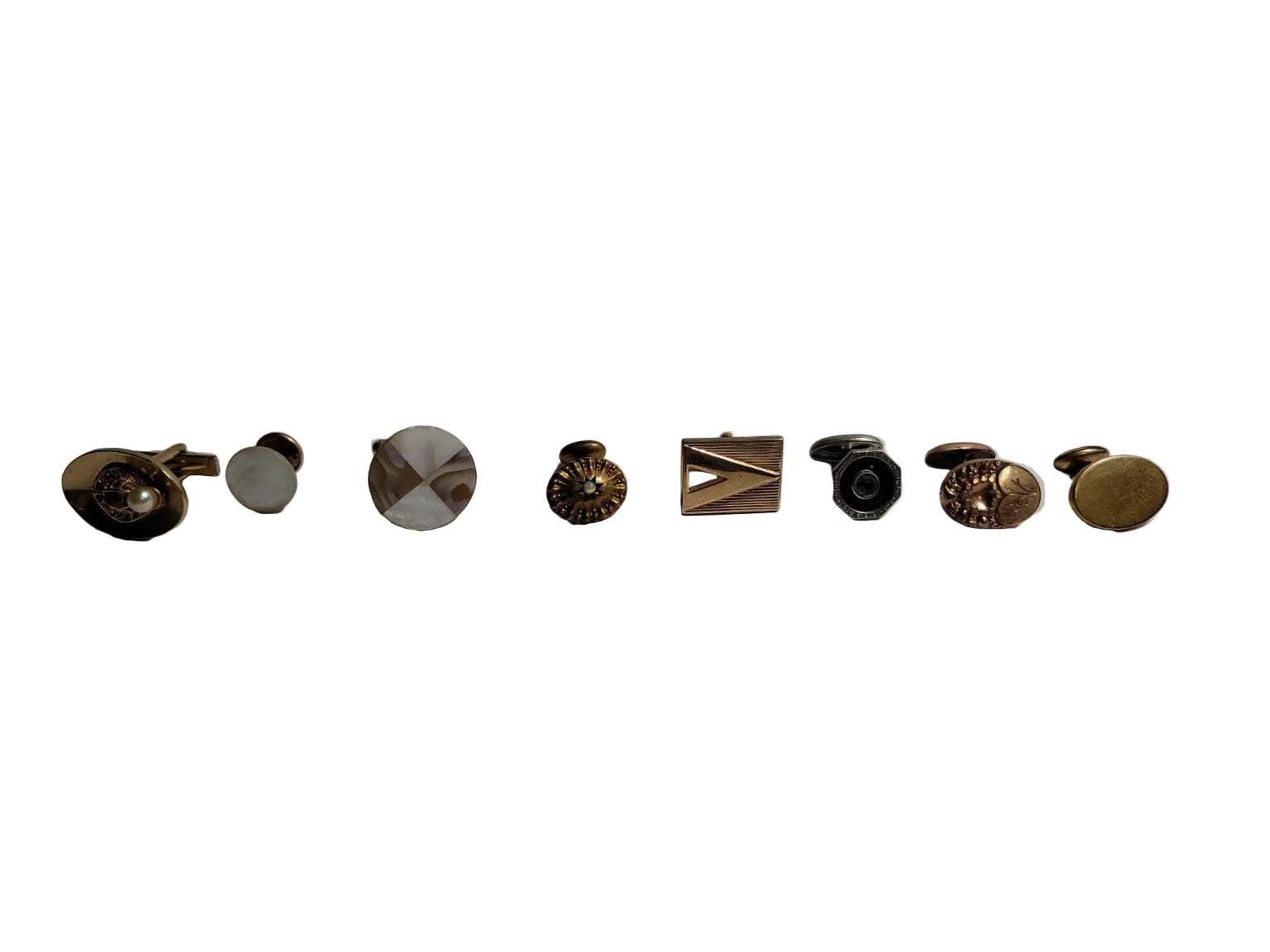 Vintage Assorted Cufflinks – Mixed Materials & Styles Lot