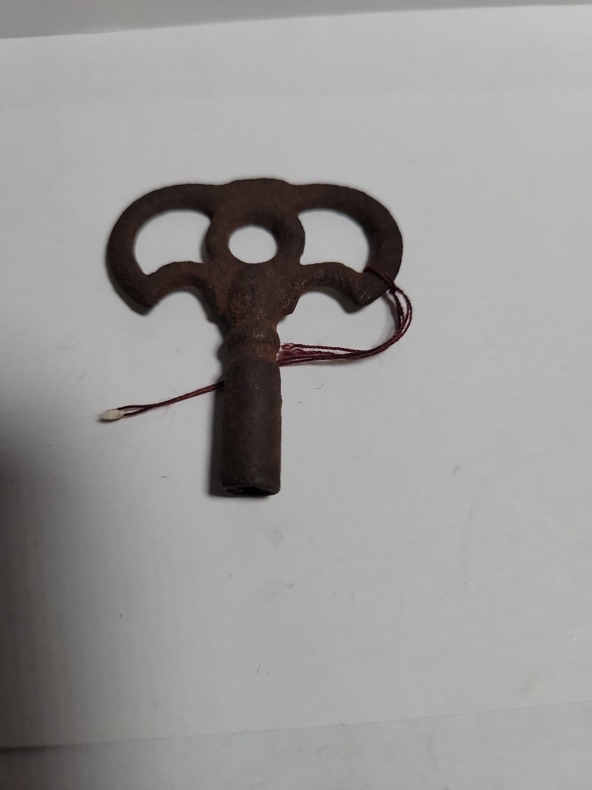 Antique Cast Iron Clock Key – Double Loop Winding Key