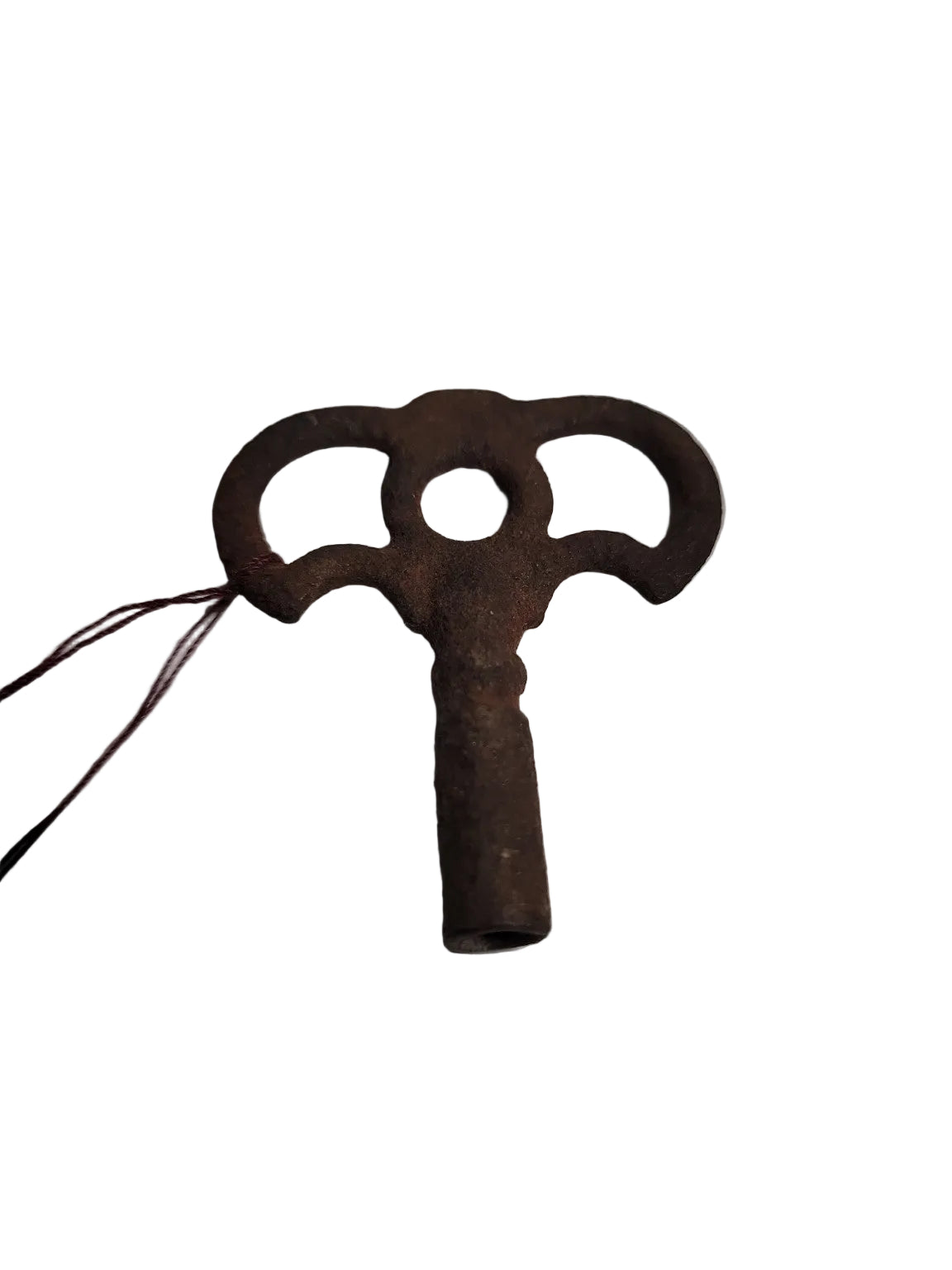 Antique Cast Iron Clock Key – Double Loop Winding Key