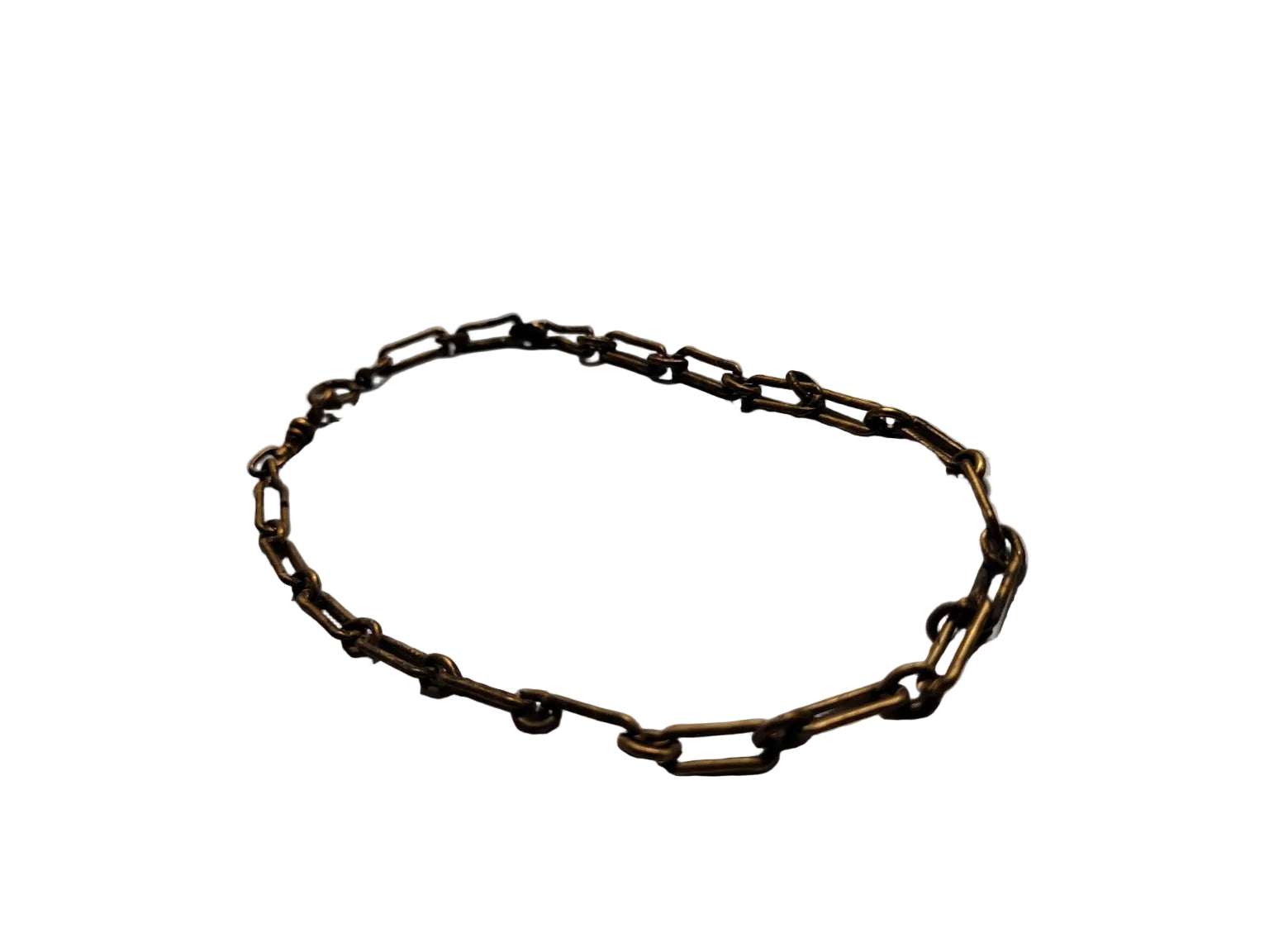 Vintage Gold-Tone Link Chain Necklace – 12" Length