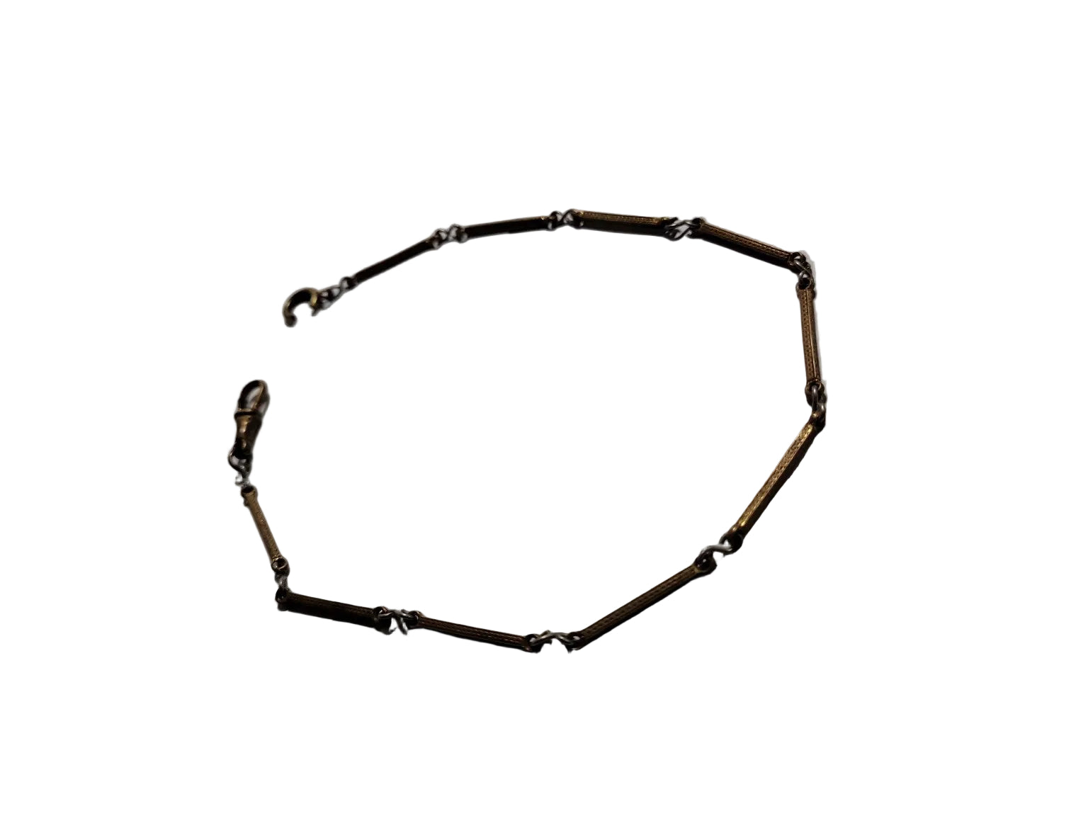Vintage Gold-Tone Bar Link Bracelet – 12 1/4" Length