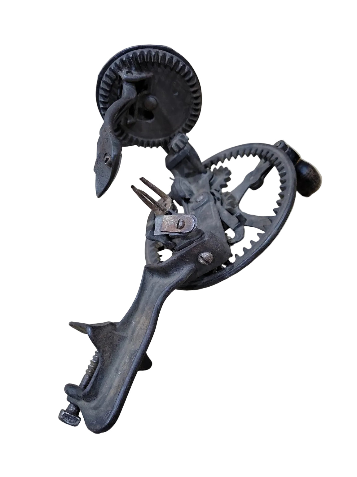 Antique Reading Hardware Apple Peeler – Cast Iron Hand Crank