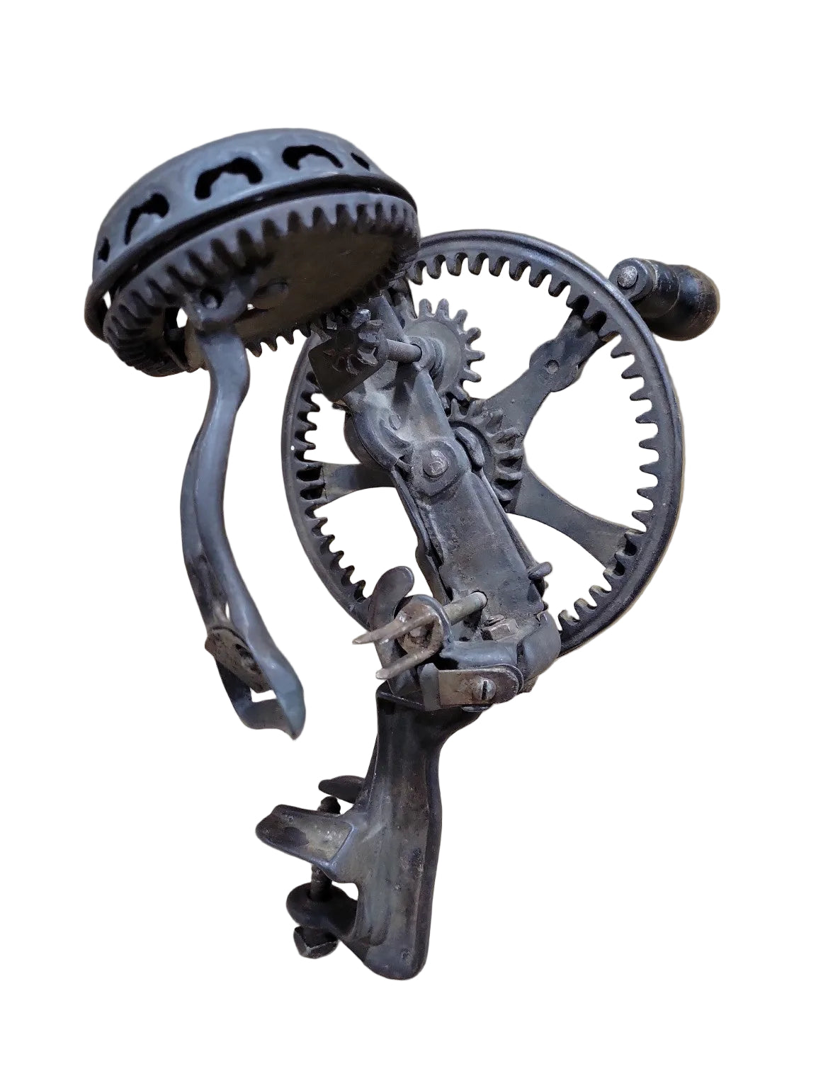 Antique Reading Hardware Apple Peeler – Cast Iron Hand Crank