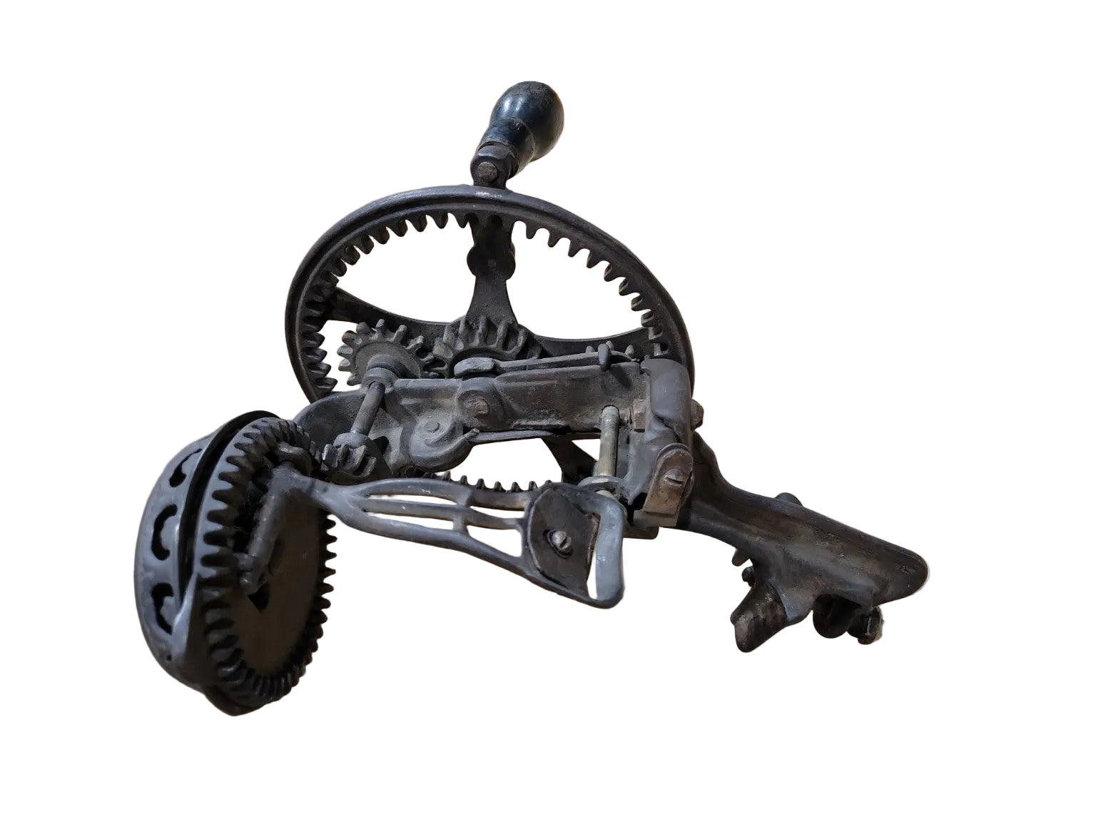 Antique Reading Hardware Apple Peeler – Cast Iron Hand Crank