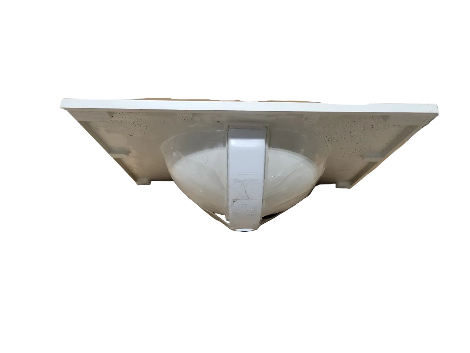 Modern Swanstone Solid Surface Vanity Sink – White Integrated Basin