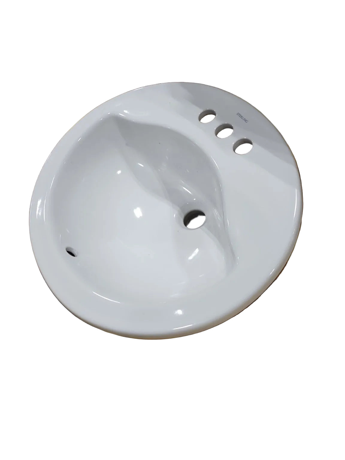 Sterling Kohler Drop-In Bathroom Sink – White 3-Hole Basin