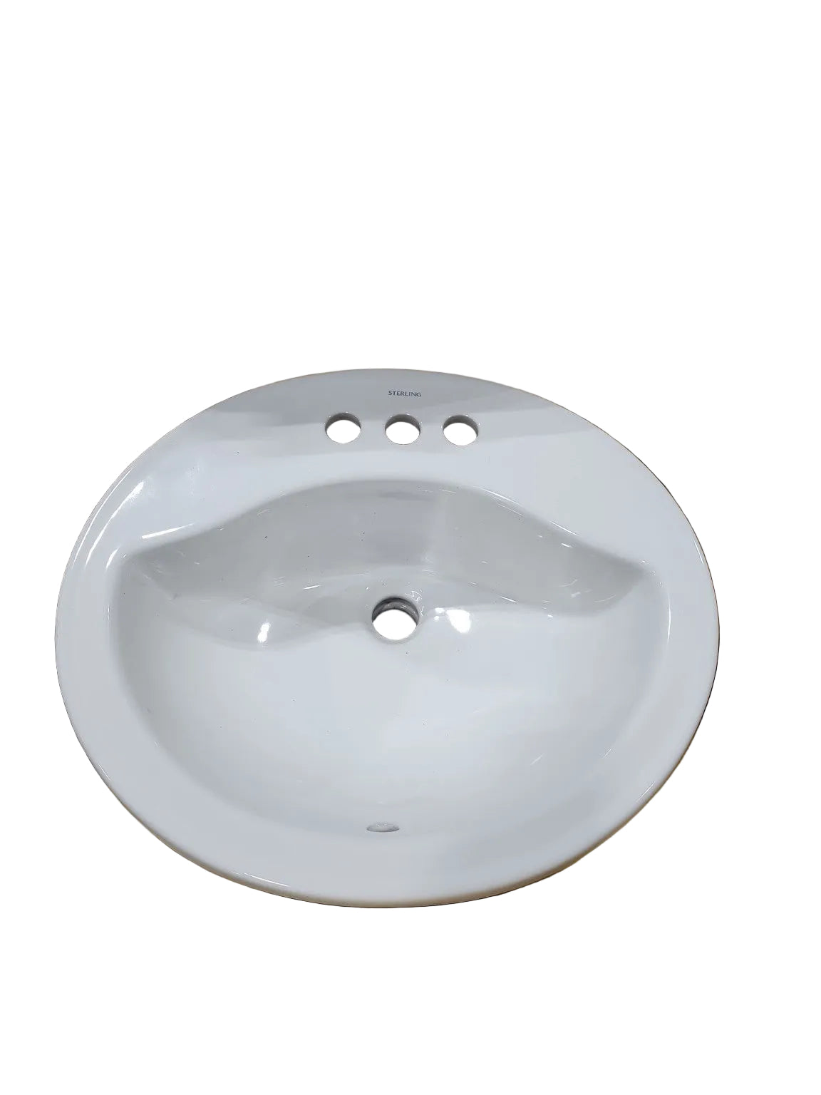 Sterling Kohler Drop-In Bathroom Sink – White 3-Hole Basin