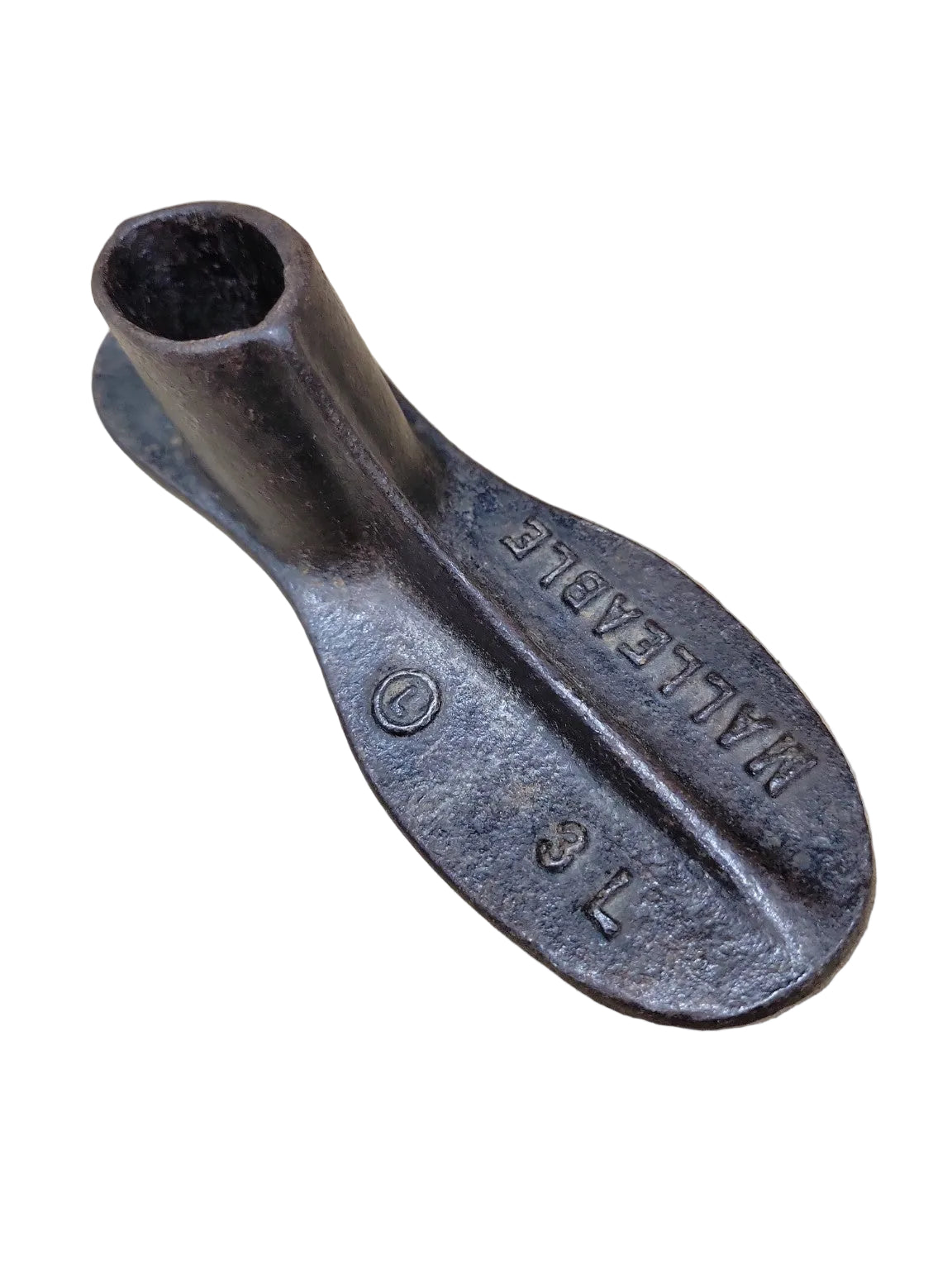 Antique Cast Iron Cobbler’s Shoe Last Stand – Malleable Iron Base