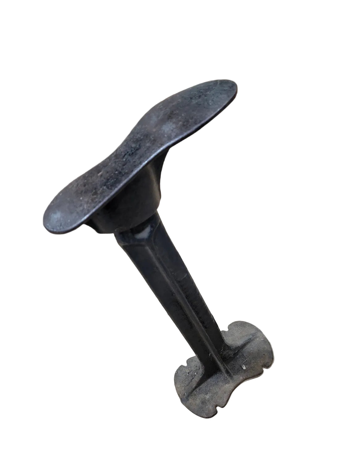 Antique Cast Iron Cobbler’s Shoe Last Stand – Malleable Iron Base