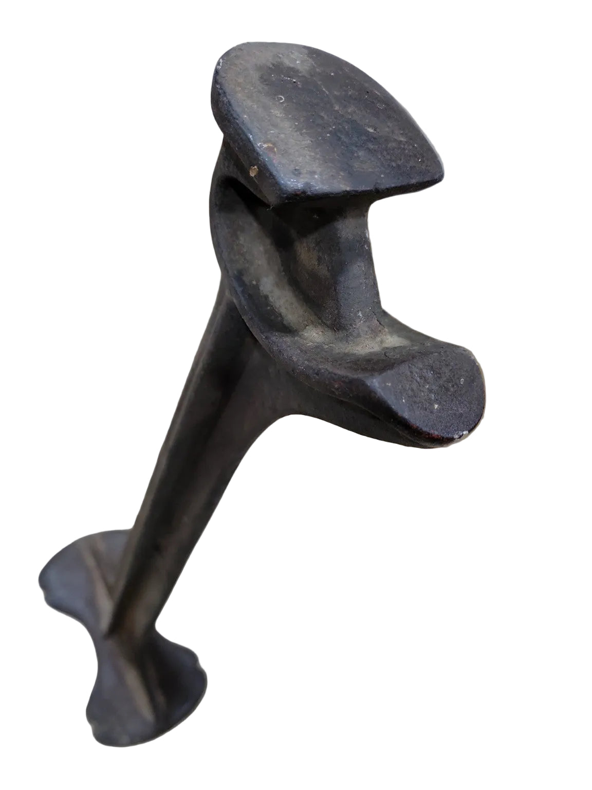 Antique Cast Iron Cobbler’s Shoe Last Stand – Single Form Industrial Tool