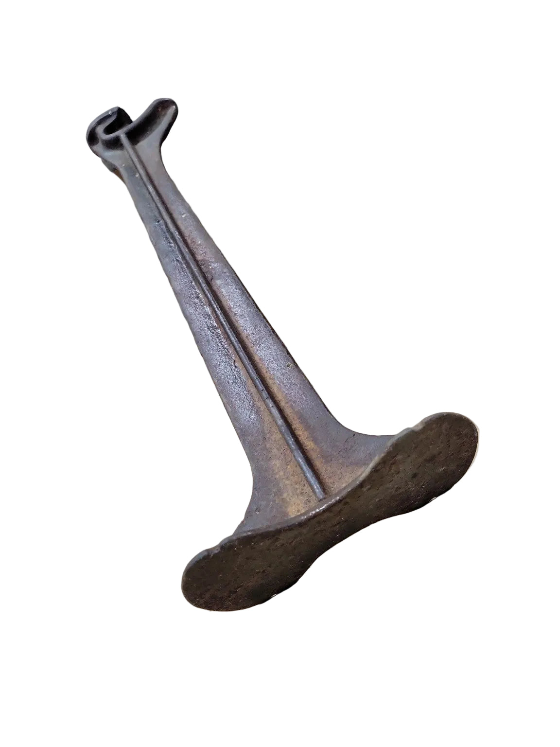 Antique Cast Iron Cobbler’s Shoe Last Stand – Single Form Industrial Tool