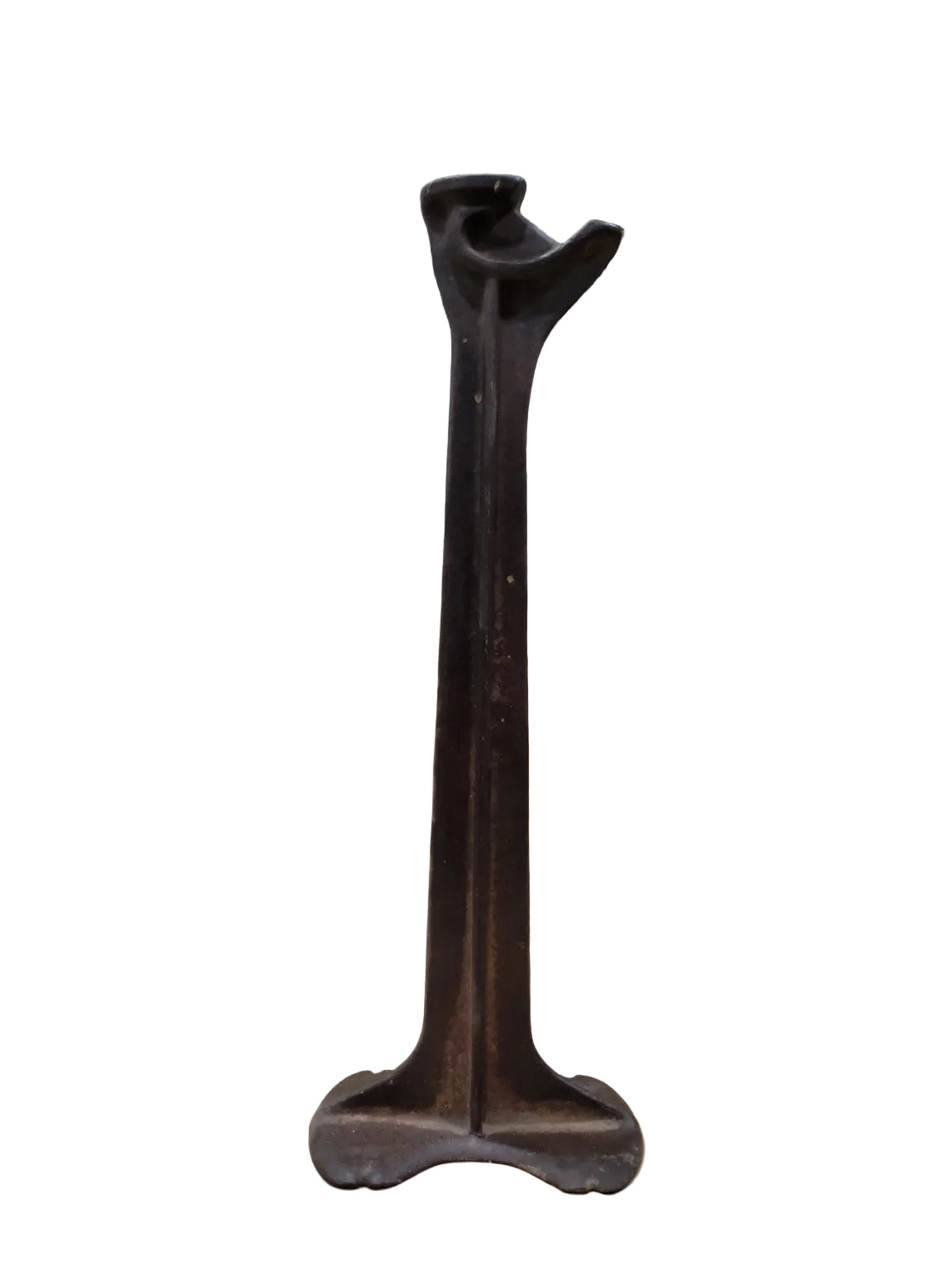 Antique Cast Iron Cobbler’s Shoe Last Stand – Single Form Industrial Tool