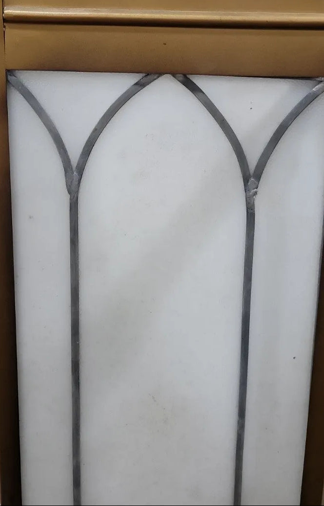Gothic Revival Brass Church Pendant Light Fixture