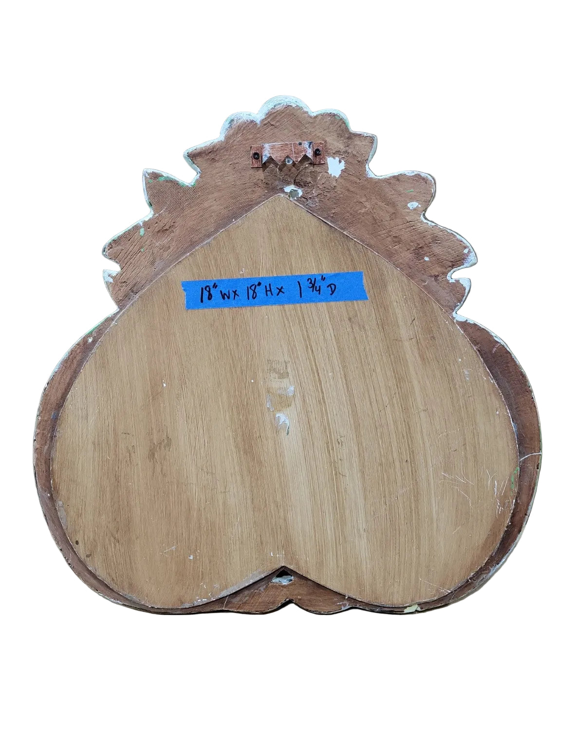 Distressed Baroque Scroll Wall Mirror – Double Curve Frame