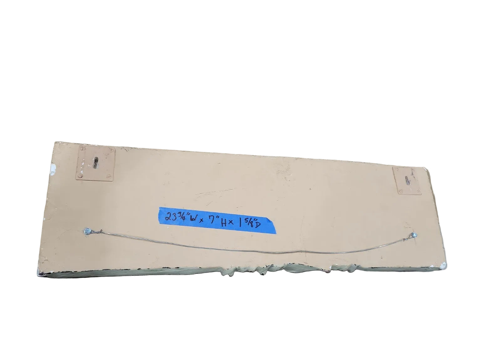 Antique Floral Plaster Wall Pediment – Salvaged Decorative Panel