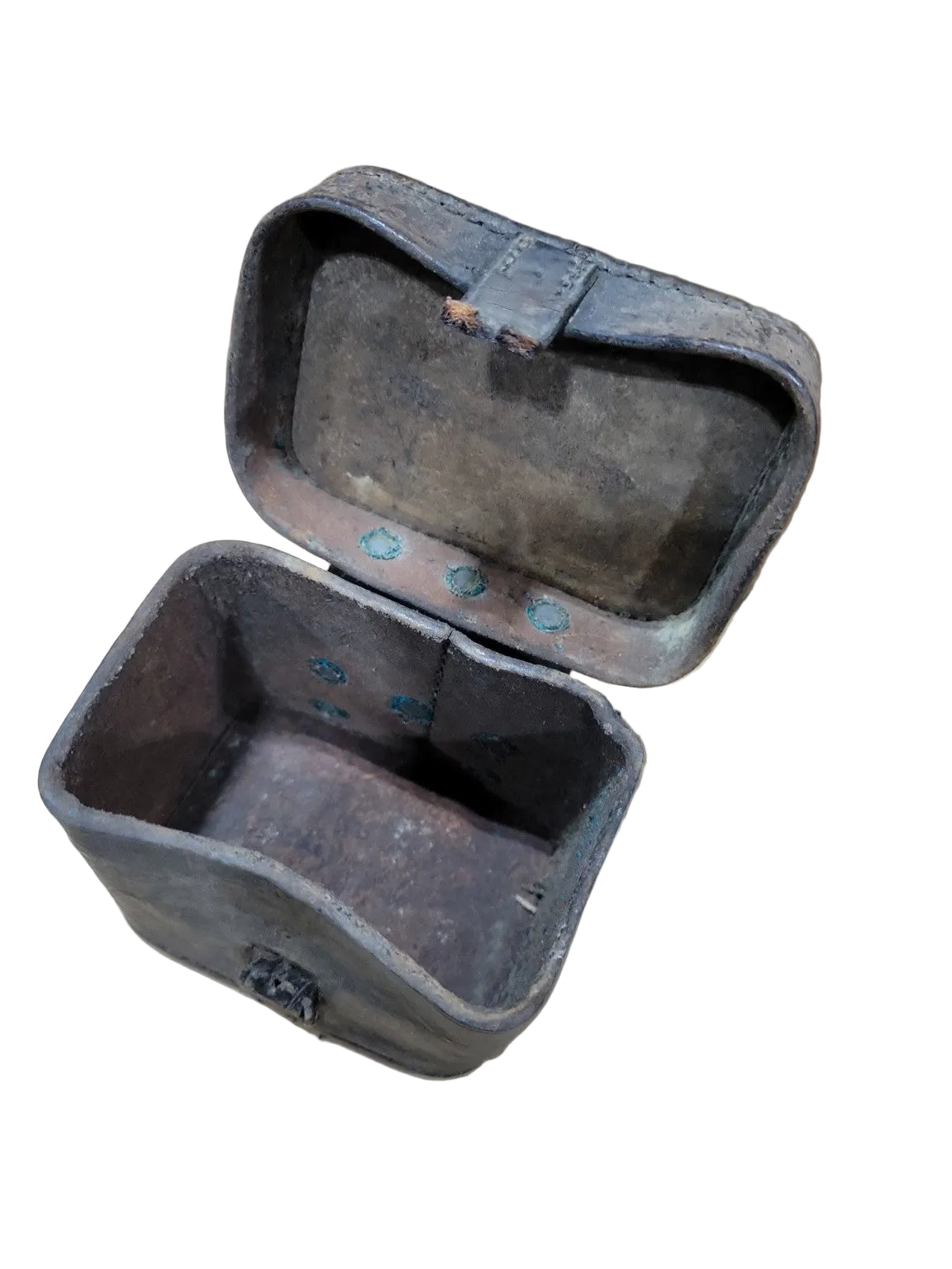 Vintage Leather Military Ammunition Pouch – Belt Mount Utility Case