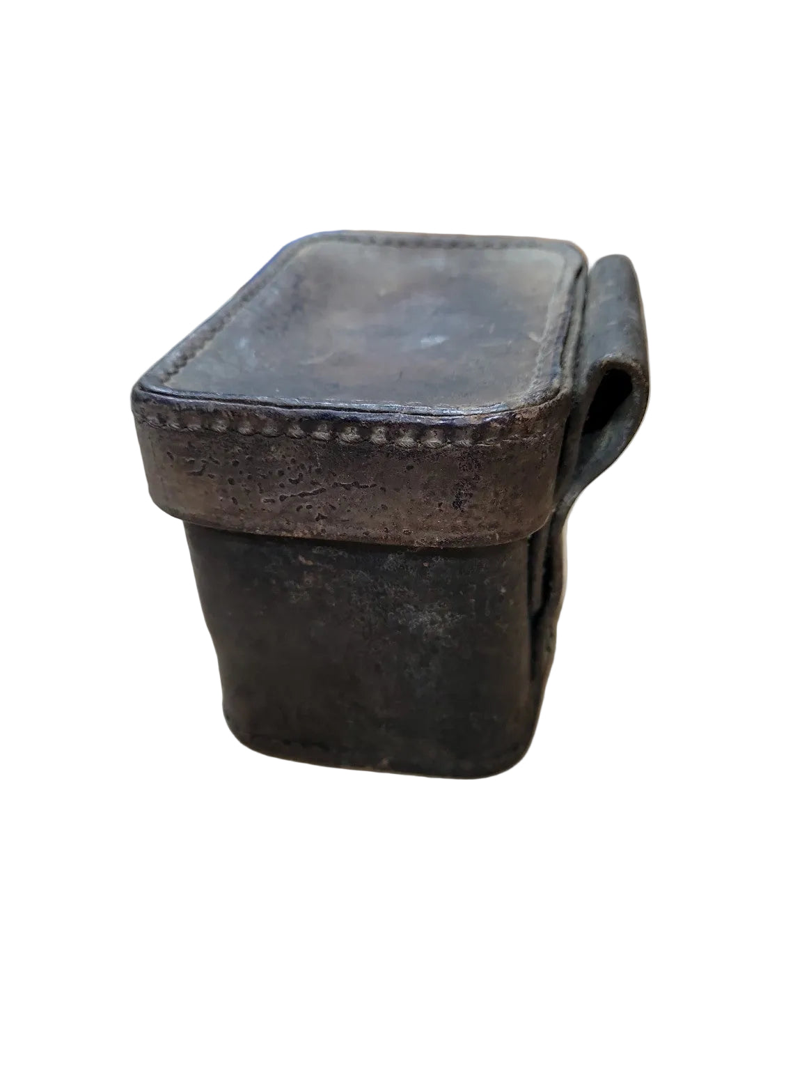 Vintage Leather Military Ammunition Pouch – Belt Mount Utility Case
