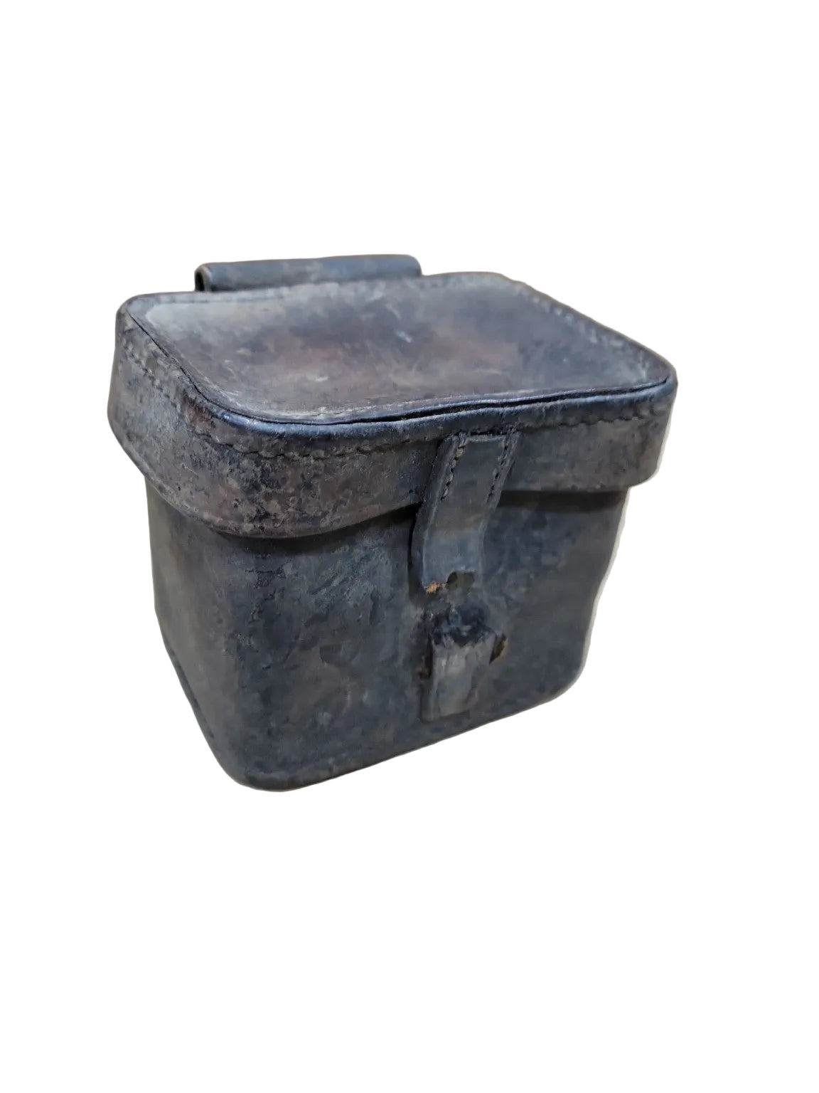 Vintage Leather Military Ammunition Pouch – Belt Mount Utility Case