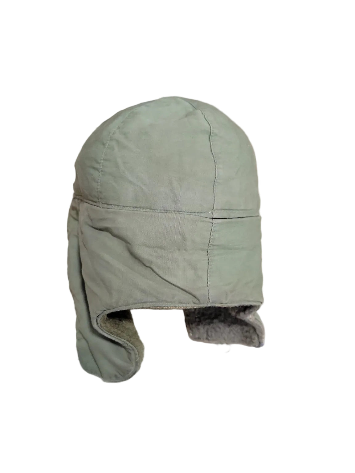 Vintage Military Cold Weather Aviator Cap – Olive Ear Flap Hat
