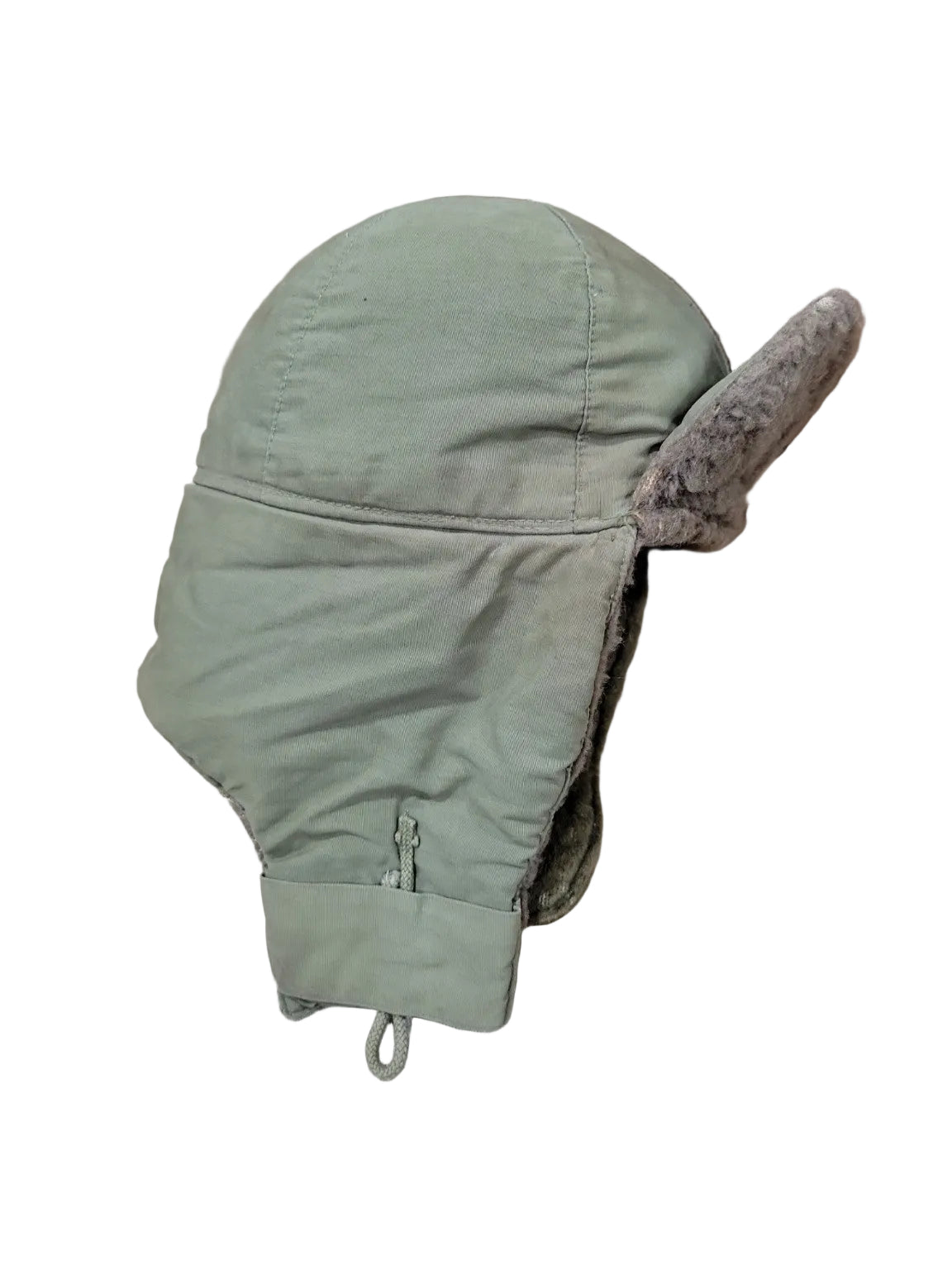 Vintage Military Cold Weather Aviator Cap – Olive Ear Flap Hat