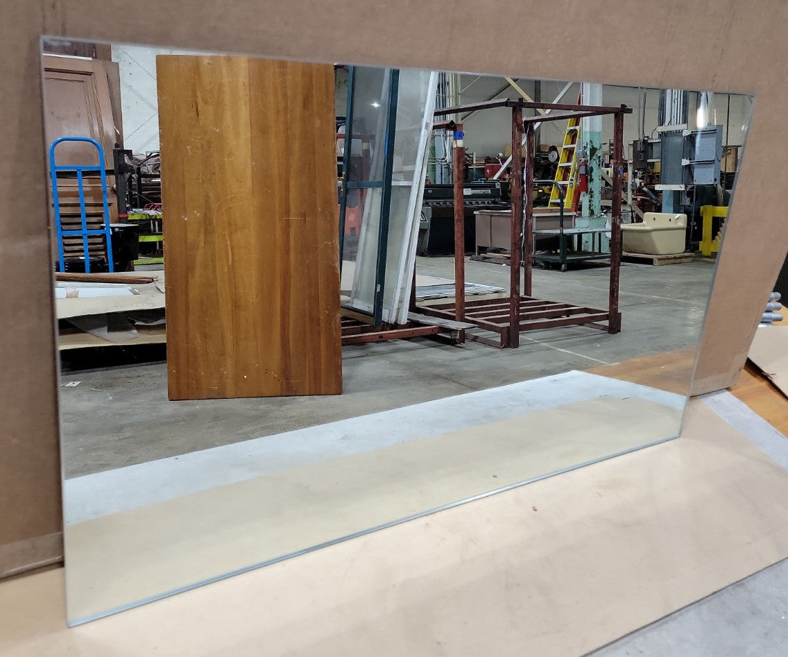 Frameless Wall Mirror – 19 1/4" x 32" Modern Glass Panel