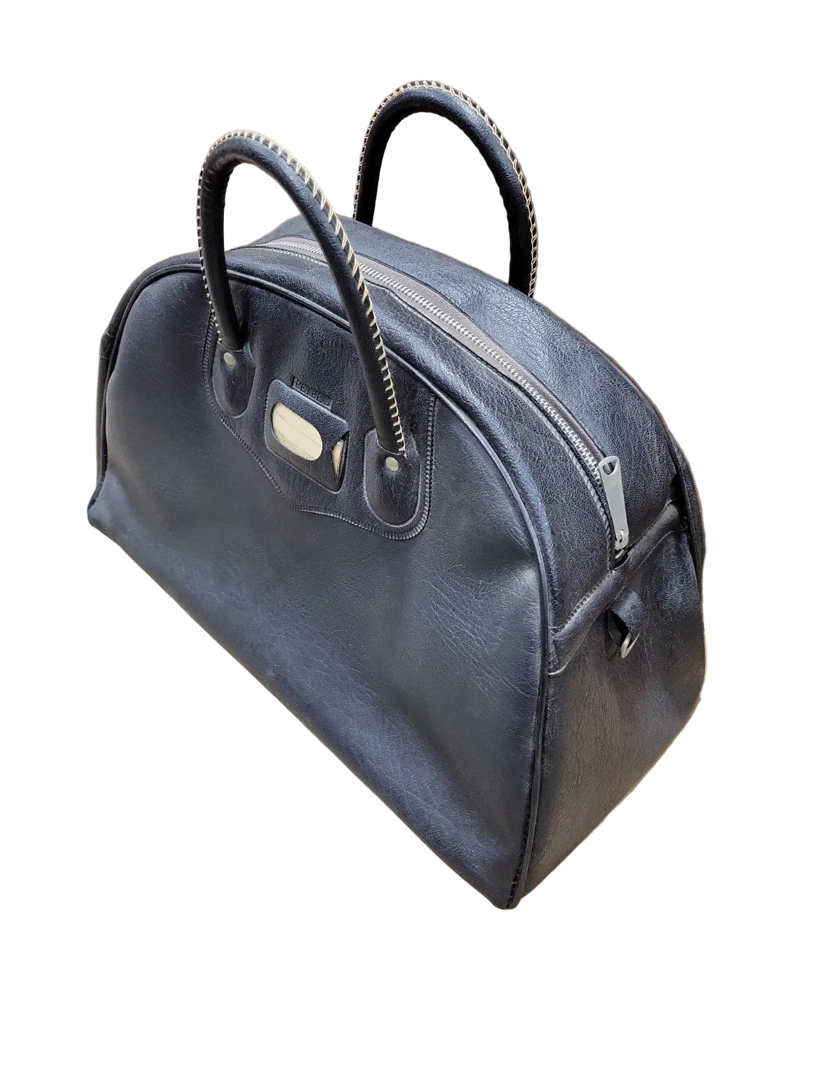 Vintage Black Leather Bowling Ball Bag – Peters Travel Case