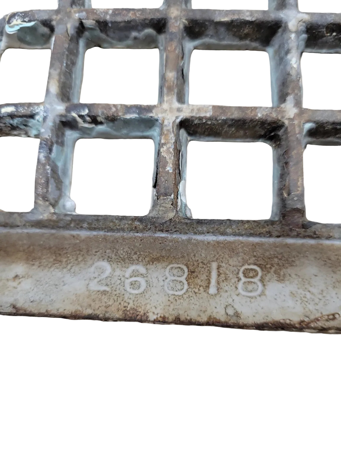Vintage Cast Iron Floor Register Grate – 16 1/4 x 5 3/8