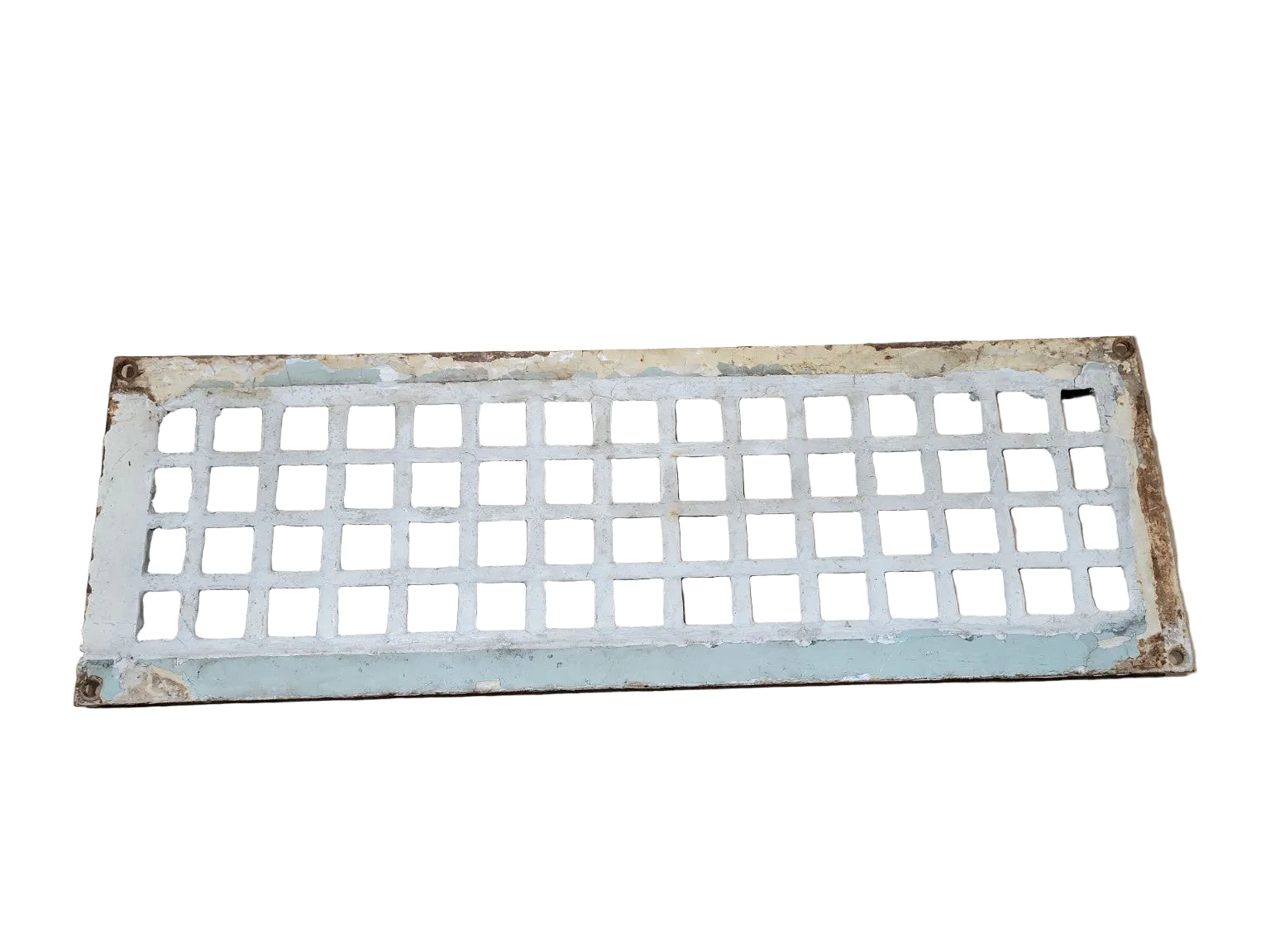 Vintage Cast Iron Floor Register Grate – 16 1/4 x 5 3/8
