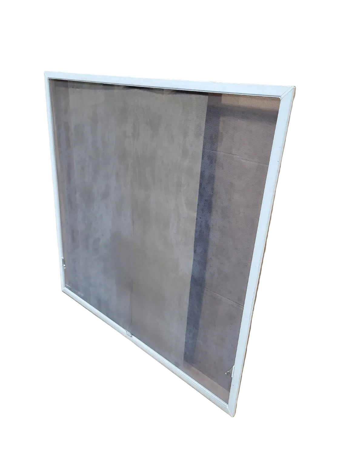 Aluminum Window Screen Insert – White Frame (Wide)
