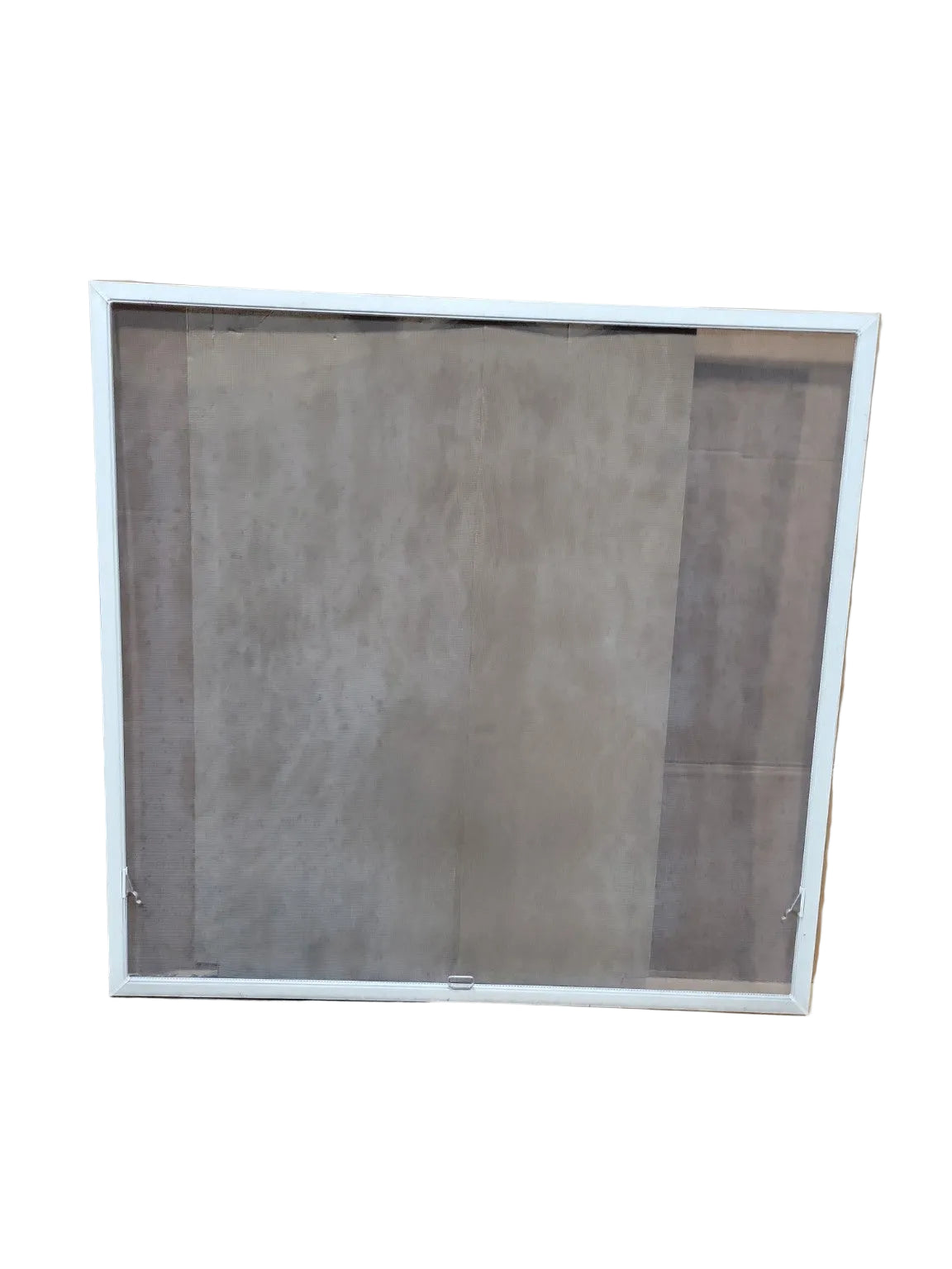 Aluminum Window Screen Insert – White Frame (Wide)