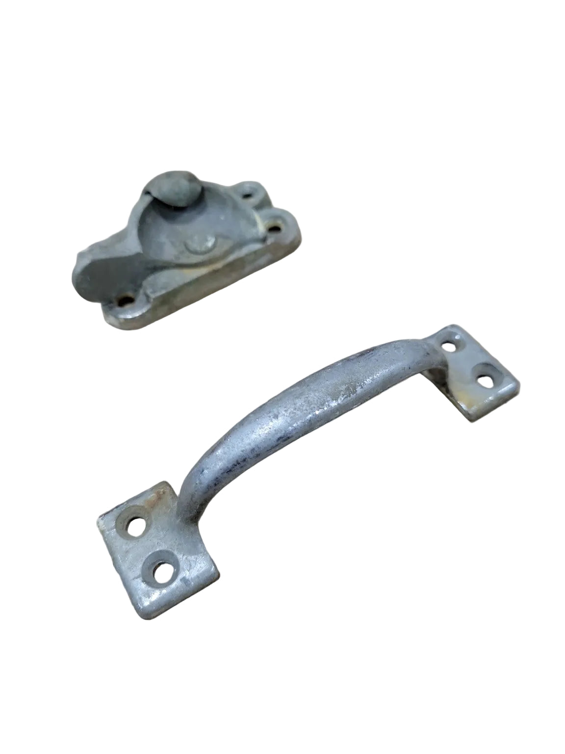 Vintage Window Lock Set with Metal Pull Handle